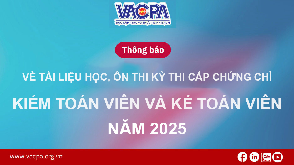 Bộ Tài chính thông báo về tài liệu học, ôn thi kỳ...
